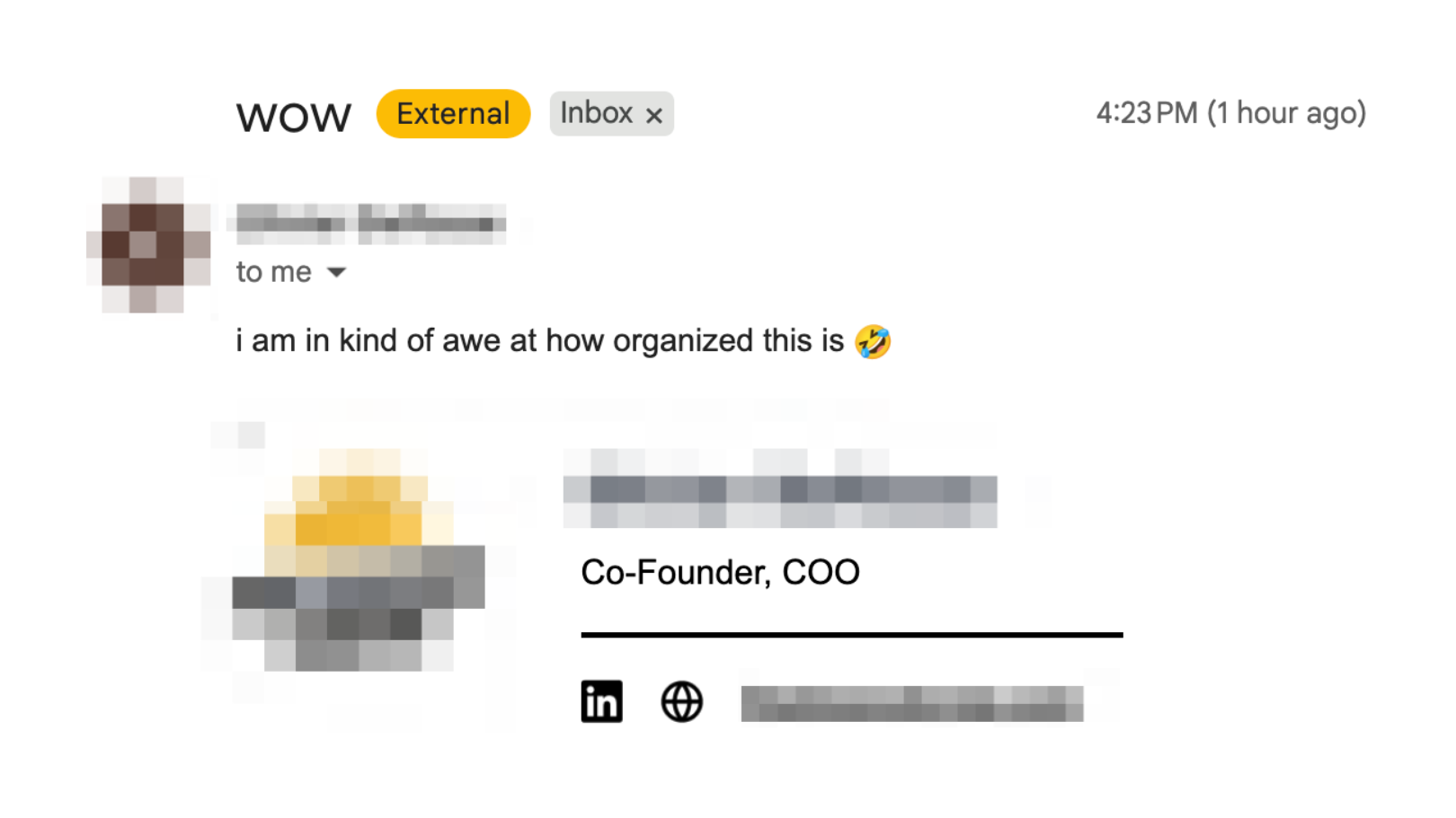 Client email within 24 hours