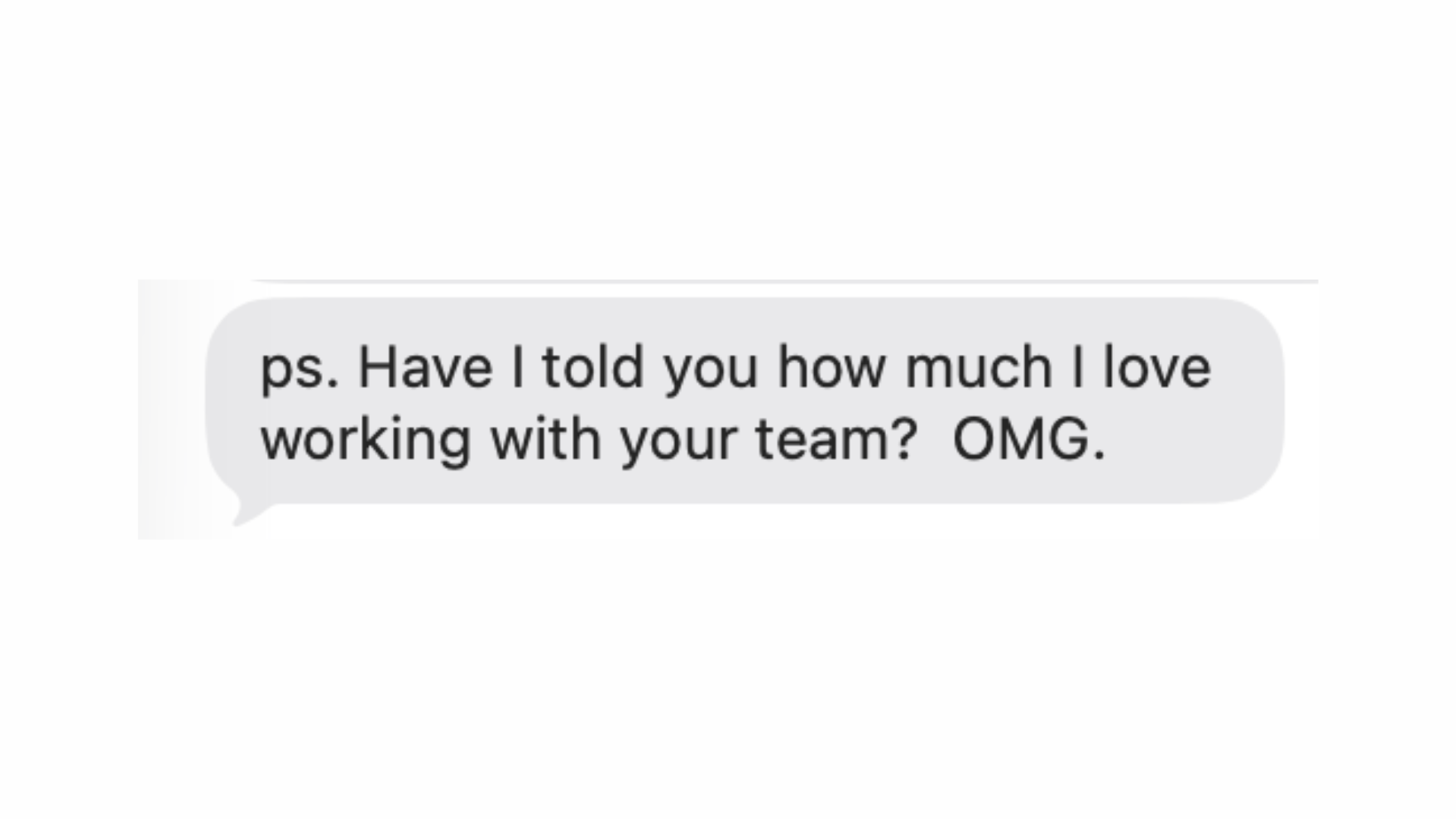 Client iMessage within 24 hours